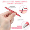 Picture of iBuneerly Tweezers Set, 4Pcs Tweezers for Women with Travel Case, Professional Stainless Steel Eyebrows Tweezers, Great Precision Tweezers for Ingrown Hair, Facial Hair, Splinter Removal (Multi-Color)
