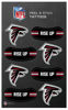 Picture of Rico Industries NFL Football Atlanta Falcons Peel & Stick Temporary Tattoos - Eye Black - Game Day Approved!