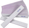 Picture of Nail Files (12 Pack), 100/180 Grit Emery Boards Nail File for Natural Nails and Acrylic Nails, Double Sided Emory Boards limas para unas acrilicas Profesional Fingernail Filer Reusable Manicure Gray