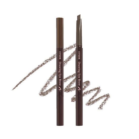 Picture of ETUDE Drawing Eye Brow #6 Ash Brown 21AD | Long Lasting Eyebrow Pencil for Soft Textured Natural Daily Look Eyebrow Makeup | K-beauty