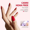 Picture of CANNI Red Gel Nail Polish, 1Pcs Red Gel Polish Red Color Nail Polish Gel High Gloss Soak Off U V Gel Nail French Nail Manicure Salon DIY