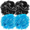 Picture of FARMOGA Bath Loofah Sponge Back Scrubber Shower Sponge Soft Mesh Exfoliator Pouf Shower Ball Bath Sponges for Women and Men Bath Accessories