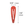 Picture of 40 Counts Red Color Metal Snap Hair Clips 2 Inch Barrettes for Women Accessories