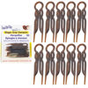 Picture of Good Hair Days Hair Pins - Plastic, U-shaped Magic Grip Hairpins, Strong Durable Pins For Fine, Thick & Long Hair, Hair Styling Accessories, Set of 10 (Tortoise Shell)