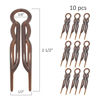 Picture of Good Hair Days Hair Pins - Plastic, U-shaped Magic Grip Hairpins, Strong Durable Pins For Fine, Thick & Long Hair, Hair Styling Accessories, Set of 10 (Tortoise Shell)