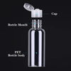 Picture of DNSEN 5 Pack 3.4oz Empty Plastic Travel Bottles for Toiletries TSA Approved Leak Proof Squeezable Travel Size Containers Travel Essentials Accessories, clear