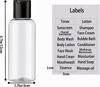 Picture of DNSEN 5 Pack 3.4 oz Travel Bottles for Toiletries TSA Approved Leakproof Plastic Empty Travel Size Bottles Containers with Labels