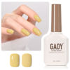 Picture of GAOY Yellow Gel Nail Polish, 16ml Soak Off Gel Polish, UV Light Cure for Nail Art DIY Manicure at Home, 2009 Dijon Yellow