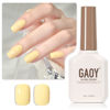 Picture of GAOY Pastel Gel Nail Polish, 16ml Soak Off Gel Polish, UV Light Cure for Nail Art DIY Manicure at Home, 1162 Lemon Pie