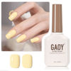 Picture of GAOY Pastel Yellow Gel Nail Polish, 16ml Soak Off Gel Polish, UV Light Cure for Nail Art DIY Manicure at Home, 1997 Pastel Yellow