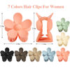 Picture of Flower Claw Clip 7 PCS Claw Clips, Hair Clips For Women Non Slip, Claw Clips for Thick Hair Women Girls Gifts, 7 Colors