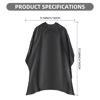 Picture of Omvoina Professional Hair Cutting Cape with Adjustable Snap Closure, Salon Barber Cape,Waterproof Hairdressing Salon Cape - 57" x 51"(Black)