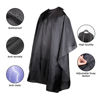 Picture of Omvoina Professional Hair Cutting Cape with Adjustable Snap Closure, Salon Barber Cape,Waterproof Hairdressing Salon Cape - 57" x 51"(Black)