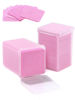 Picture of TEOYALL Lint Free Nail Wipes, 400 PCS Non-Woven Fabric Nail Cleaning Pads Pink Lash Extensions Glue Cleaning Wipes Nail Salon Supplies (400 PCS)