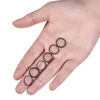 Picture of Hicarer Pack of 2000 Mini Rubber Bands Black Soft Hair Elastics Braiding Bands for Small Dreadlocks, Wedding Hairstyle and More
