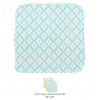 Picture of Spasilk Washcloth Wipes Set for Newborn Boys and Girls, Soft Terry Washcloth Set, Pack of 10, Green Diamonds