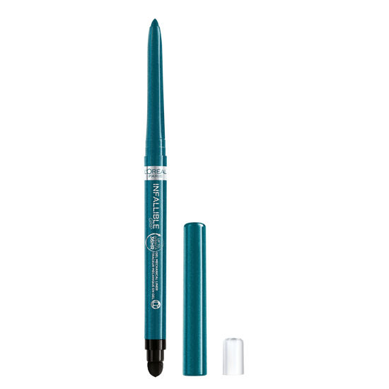 Picture of L'Oreal Paris Infallible Grip Mechanical Gel Eyeliner Pencil, Smudge-Resistant, Waterproof Eye Makeup with Up to 36HR Wear, Turquoise, 0.01 Oz