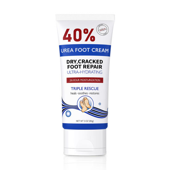 Picture of OUKEYA Urea Cream 40 Percent Tube 3 Oz, Urea Foot & Hand Cream for Dry Cracked, 40 per Urea Lotion for Feet Maximum Strength