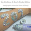 Picture of Go Ho Silver Body Glitter,Silver Face Glitter Gel,Hair Glitter,Holographic Chunky Glitter for Party Halloween Makeup, Glitter Sequins Festival Rave Accessories,05 Silver Glitter 52g