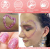 Picture of Go Ho Pink Body Glitter Gel,Singer Concerts Pink Face Glitter Makeup,Holographic Chunky Sequins Glitter for Lip/Hair/Nails,Music Gift for Disco Outfit Woman,Festival Rave Accessories,Pink Glitter