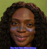 Picture of Go Ho Blue Face Body Glitter,Singer Concerts Blue Face Paint Glitter Makeup,Holographic Chunky Sequins Glitters for Eye Lip Hair Nails,Festival Glitter Rave Accessories,01 Blue Glitter 52g