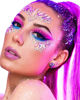 Picture of Go Ho Rose Purple Face Body Glitter,Mardi Gras Purple Face Glitter Makeup,Holographic Chunky Sequins Glitters for Eye Lip Hair Nails,Festival Glitter Rave Accessories,04 Purple Glitter 52g