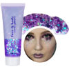 Picture of Go Ho Lavender Purple Body Glitter Gel,Purple Mermaid Face Glitter Makeup,Holographic Chunky Sequins Glitters for Eye Lip Hair Nails,Festival Glitter Rave Accessories,52g