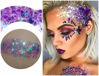Picture of Go Ho Lavender Purple Body Glitter Gel,Purple Mermaid Face Glitter Makeup,Holographic Chunky Sequins Glitters for Eye Lip Hair Nails,Festival Glitter Rave Accessories,52g