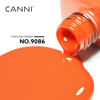 Picture of CANNI Bright Orange Gel Nail Polish, 1Pcs Neon Orange Gel Polish Red Orange Color Nail Polish Gel High Gloss Soak Off U V Gel Nail French Nail Manicure Salon DIY