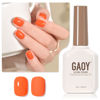 Picture of GAOY Orange Gel Nail Polish, 16ml Soak Off Gel Polish, UV Light Cure for Nail Art DIY Manicure at Home, 1460 Bright Orange
