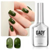 Picture of GAOY Jelly Gel Nail Polish, 16ml Sheer Green Translucent Soak Off Gel Polish, UV Light Cure for Nail Art DIY, 2138 Everglade Green