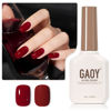 Picture of GAOY Red Gel Nail Polish, 16ml Soak Off Gel Polish, UV Light Cure for Nail Art DIY Manicure at Home, 2023 Burgundy Red