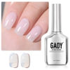 Picture of GAOY Jelly Nude Gel Nail Polish, 16ml Sheer White Translucent Soak Off Gel Polish, UV Light Cure for Nail Art DIY, 1641 Sheer White