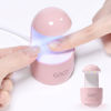 Picture of GAOY Mini UV Light for Gel Nails, Small Nail Cure Light, Eggshell LED Nail Lamp, USB Nail Dryer for Fast Curing, Pink
