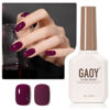Picture of GAOY Jelly Purple Gel Nail Polish, 16ml Soak Off Gel Polish, UV Light Cure for Nail Art DIY Manicure at Home, 2018 Purple Berry