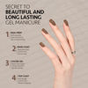 Picture of GAOY Brown Gel Nail Polish, 16ml Soak Off Gel Polish, UV Light Cure for Nail Art DIY Manicure at Home, 2077 Chestnut Brownie