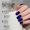 Picture of GAOY Deep Blue Gel Nail Polish, 16ml Soak Off Gel Polish, UV Light Cure for Nail Art DIY Manicure at Home, 1532 Midnight Blue