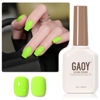 Picture of GAOY Neon Green Gel Nail Polish, 16ml Soak Off Gel Polish, UV Light Cure for Nail Art DIY Manicure at Home, 2278 Neon Green