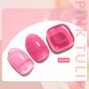 Picture of GAOY Jelly Gel Nail Polish, 16ml Sheer Pink Translucent Soak Off Gel Polish, UV Light Cure for Nail Art DIY, 2134 Pink Tulip