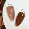 Picture of GAOY Jelly Nude Gel Nail Polish, 16ml Sheer Dark Brown Translucent Soak Off Gel Polish, UV Light Cure for Nail Art DIY, 1628 Hot Cocoa