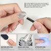 Picture of GAOY Cat Eye Gel Nail Polish, Glitter Holographic Nail Polish with Magnet, 16ml Reflective Translucent UV Gel for Nail Art, 1138 Silver
