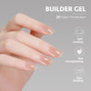 Picture of GAOY Builder Gel for Nails, 16ml Nail Strengthener in a Bottle, Nail Extension Hard Gel, Soak Off Long Lasting UV Gel, 1729 Nude Jelly, Base Coat Top Coat Needed