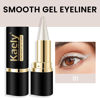 Picture of Kaely Silver Gel Eyeliner Pencil,Waterproof Smudge Proof Eye Liner Pen,Cat Eye Goth Halloween Makeup,Eye Black Face Paint Lipstick Crayon,Color Colorful Eyeliner Eyeshadow Stick,01
