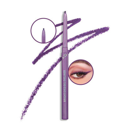 Picture of Kaely 1.5mm Skinny Gel Eyeliner Pencil,Grape Purple Cat Eye Liner Makeup Pen,Cream Smooth Eyeliner Crayon,delineador de ojos contra el agua,Waterproof Long Lasting 16 Hour,Vegan & Cruelty Free,05