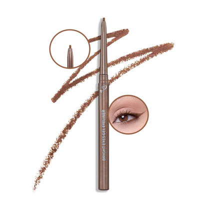 Picture of Kaely 1.5mm Skinny Gel Eyeliner Pencil,Light Brown Cat Eye Liner Makeup Pen,Cream Smooth Eyeliner Crayon,delineador de ojos contra el agua,Waterproof Long Lasting 16 Hour Wear,Vegan & Cruelty Free,03