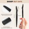 Picture of D 21 PCS Eyebrow Razor,Dermaplane Razor,Face Razors for Women,Dermaplaning Tool for Face,3 Colors Facial Hair Shavers with Precision Cover,Facial Hair Remover for Women,Eyebrow Trimmers for Men(Black)
