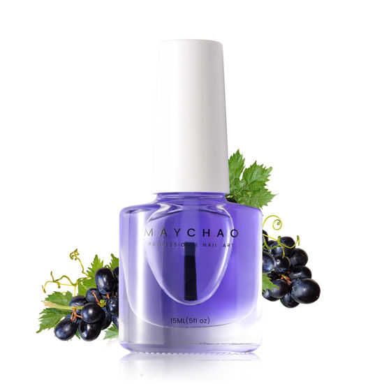 Picture of MAYCAHO Nails Cuticle Oil, 15ML Nail & Cuticle Care Strengthener Oil Vitamin E + B Fragrance-Free Cuticle Revitalizing Oil for Nail Growth and Gel Nail Polish, 0.5 OZ