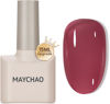 Picture of MAYCHAO 15ML Jelly Plum Gel Nail Polish 1Pc Crystal Plum Gel Polish Soak off Translucent Plum Nail Polish Nail Art Manicure Salon DIY at Home, 0.5 OZ