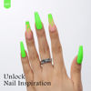 Picture of MAYCHAO 15ML Gel Nail Polish 1Pc Neon Green Gel Polish Soak Off UV LED Nail Polish Nail Art Starter Manicure Salon DIY at Home, 0.5 OZ