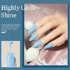 Picture of MAYCHAO 15ML Blue Gel Nail Polish 1Pc Baby Blue Gel Polish Soak Off UV LED Nail Gel Polish Nail Art Starter Manicure Salon DIY at Home, 0.5 OZ